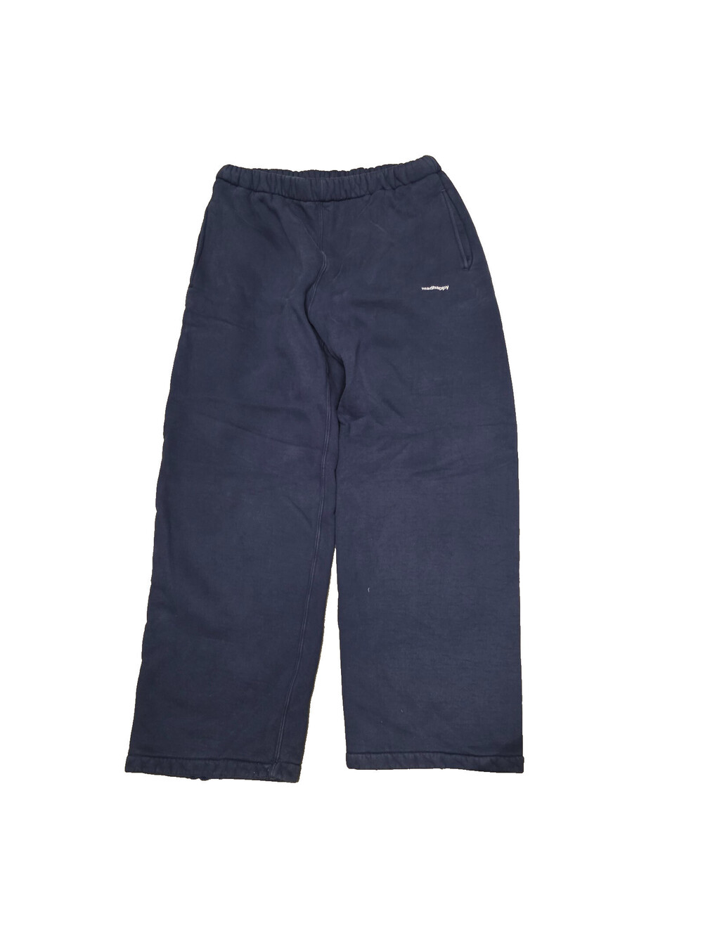 Madhappy Men's Navy Straight Leg Sweatpants Pants Fleece SZ L